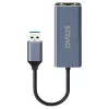Netwerkinterface-adapter SAVIO AK-83 USB Type-A naar RJ-45 stekker, 5 Gbit/s, zwart