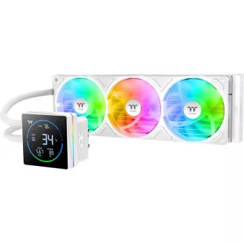 Vloeistof-CPU-koeler THERMALTAKE TH360-S V3 ARGB Sync AIO Snow Edition, 360 mm, ARGB, All-in-One