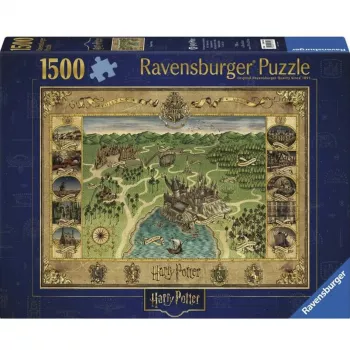 Ravensburger puzzel Hogwarts kaart 1500 stukjes – Ravensburger 1500 stukjes