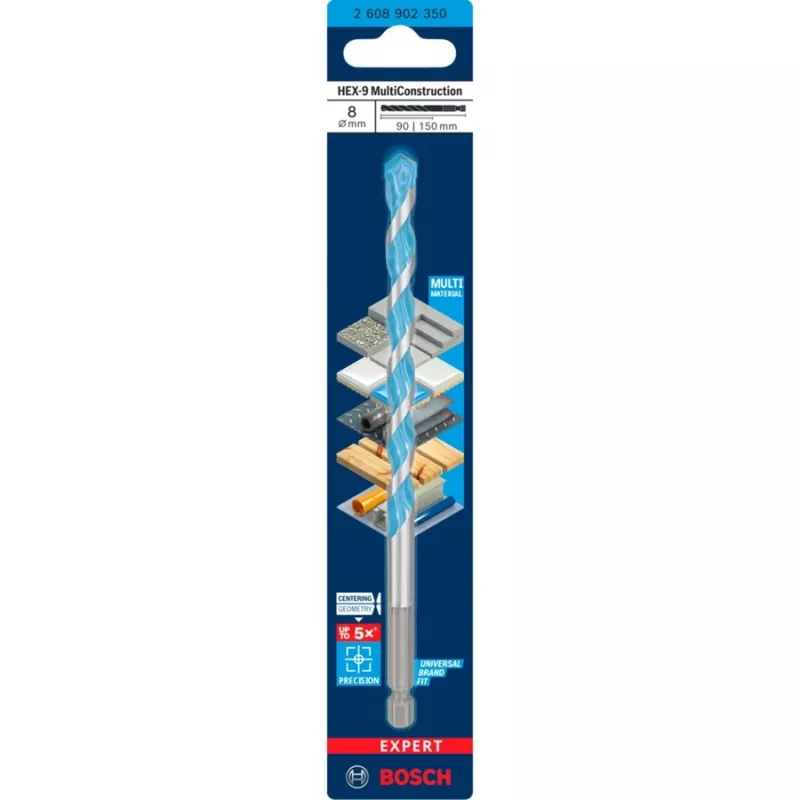 Boor Bosch Expert HEX-9 Multi Construction 8 mm