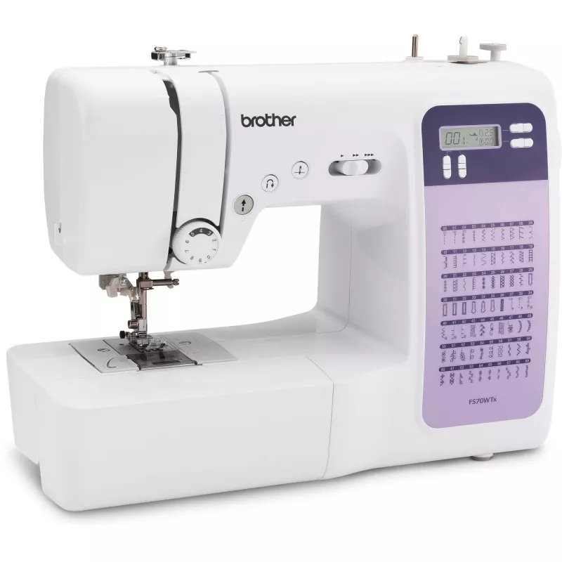 Naaaimachine Brother FS70WTx — 70 stiksteekpatronen, LCD-display, 750 SPM, 5 mm lengte, 7 mm breedte