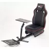 Racing cockpit Subsonic SA5681 zwart rood kunstleer mesh metaal