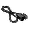 Akyga AK-UP-03 server verlengkabel IEC C20 naar C19, 1,8 m, zwart