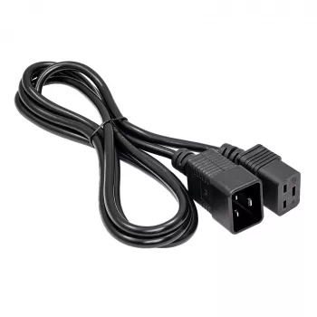 Akyga AK-UP-03 server verlengkabel IEC C20 naar C19, 1,8 m, zwart