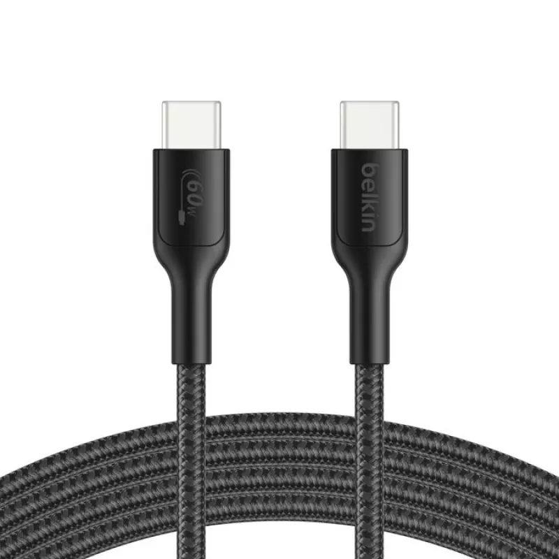 Belkin USB-C/USB-C gamingkabel 2m gevlochten Switch 2 ENA008hq2MBK (ENA008HQ2MBK)