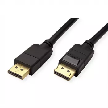 DisplayPort-kabel ROLINE 11445810 1 m zwart DisplayPort naar DisplayPort