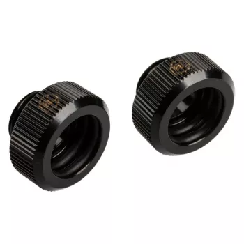 Adapter G1/4 inch buitendraad naar 14 mm hardtube, BitsPower Touchaqua TA-FH14-GB, 2-pack, zwart