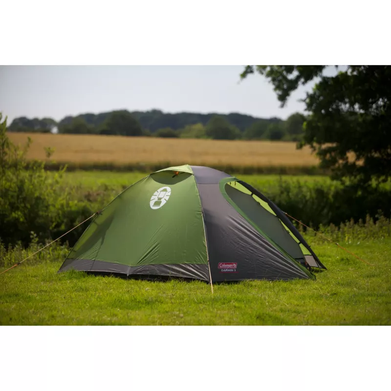 Koepeltent Coleman Darwin 3 3 personen groen stalen frame