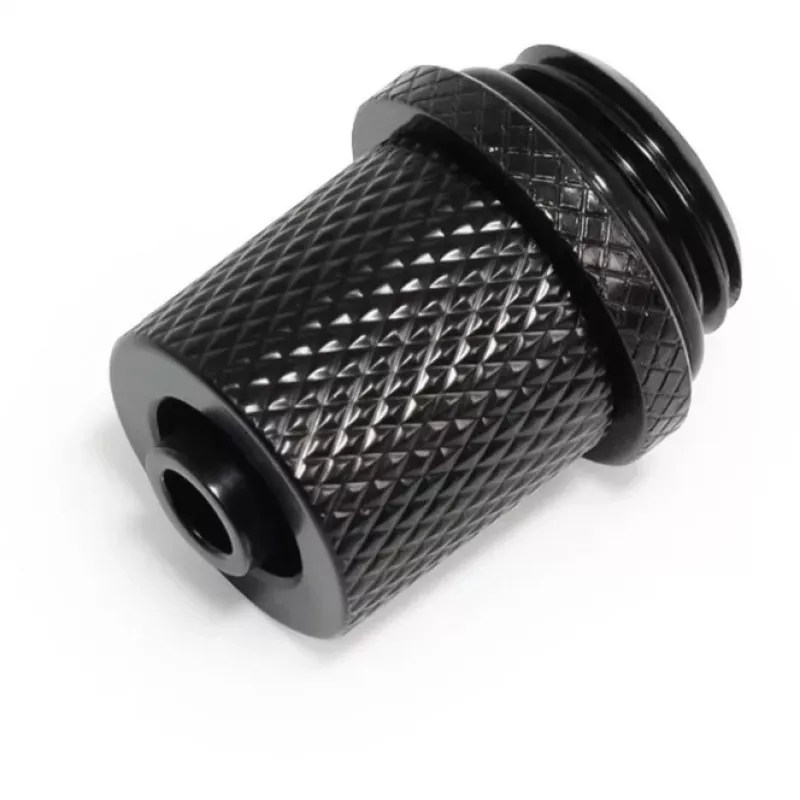 Alphacool 17643 fitting messing zwart 17 mm × 17 mm × 21 mm