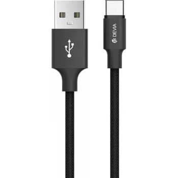 USB Micro-kabel Devia Pheez-serie 5V 2,4A 1m rood