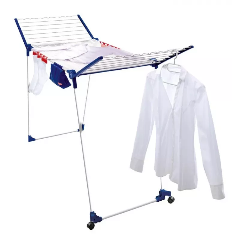 Staande wasdroger Leifheit Pegasus 200 — blauw/wit