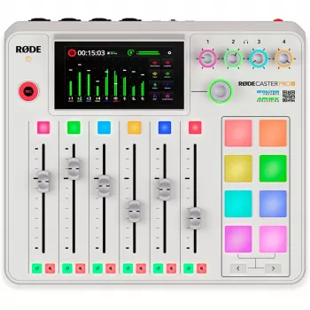 Audio-interface Rode RodeCaster Pro II wit — meerkanaals USB-opnameconsole