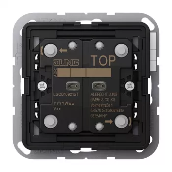 Jung LSCD10921ST KNX Drukknop universeel 2-voudig