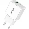ANSMANN HC218PD - voeding - 18 watt - 3000 mA - PD, QC 3.0 - 2 uitgangspoorten (USB, USB-C) - wit (1001-0111)