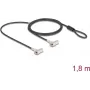 Kabelslot Navilock 20934 zwart zilver 1,8 m sleutelslot