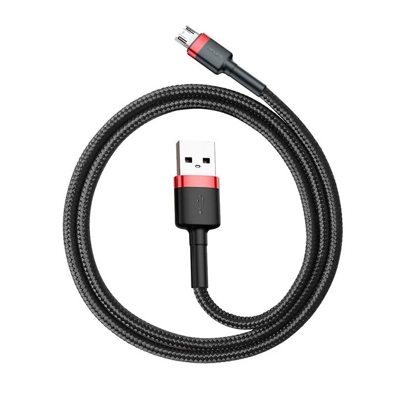 Micro-USB-kabel Baseus Cafule 1,5A 2m (rood & zwart)