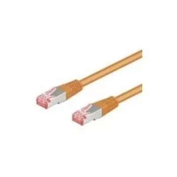 Wentronic Goobay CAT 6 patchkabel, S/FTP (PiMF), oranje, 3 m - LSZH halogeenvrij, koper (93473)