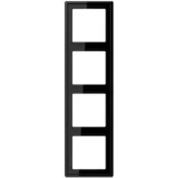 JUNG LS 984 SW - zwart - duroplast - schroefloos - JUNG - 81 mm - 294 mm