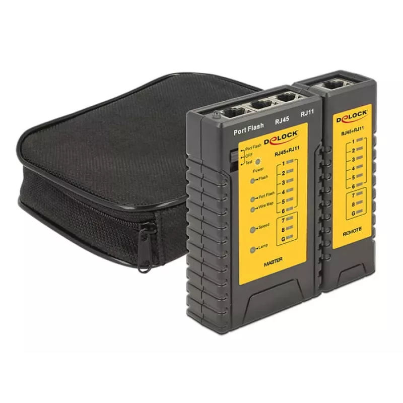 Delock kabeltester + poortzoeker - netwerktester-set (86407)