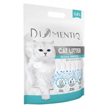 Klontvormend grit DIAMENTIQ Diamentiq Ocean Breeze 3,8 l — siliconengranulaat, 1,5 kg, antibacterieel, stofvrij