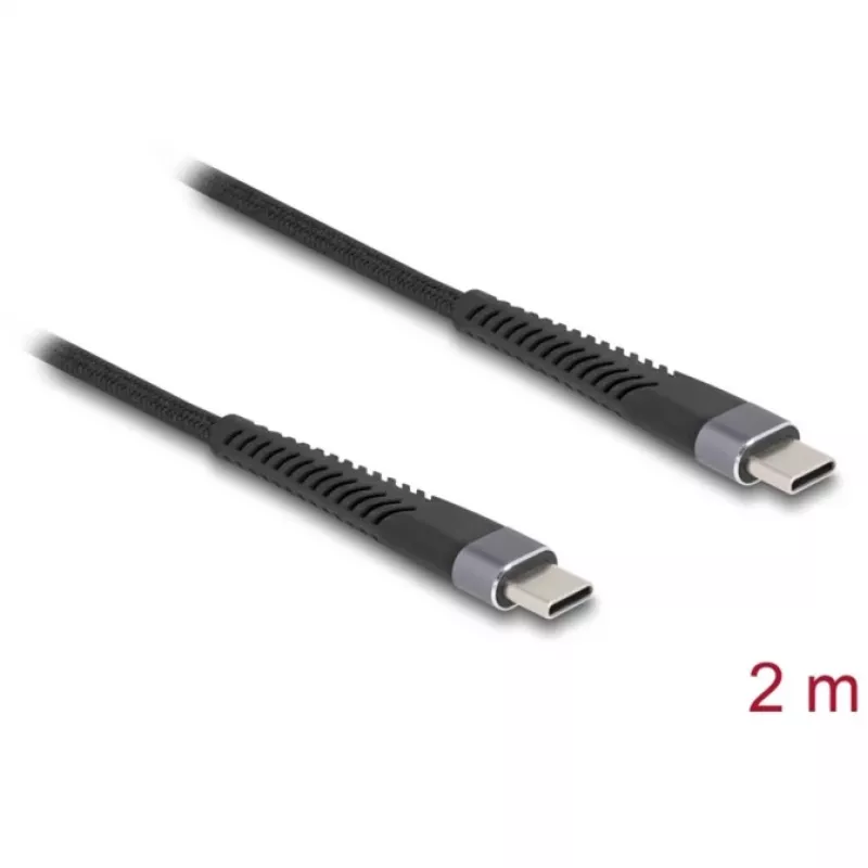 DeLOCK USB-kabel USB 2.0 2m USB-C zwart 81125
