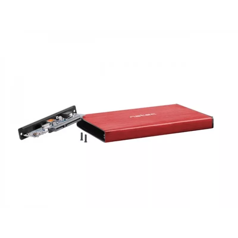 NATEC HDD-behuizing RHINO GO (USB 3.0, 2.5, RED)