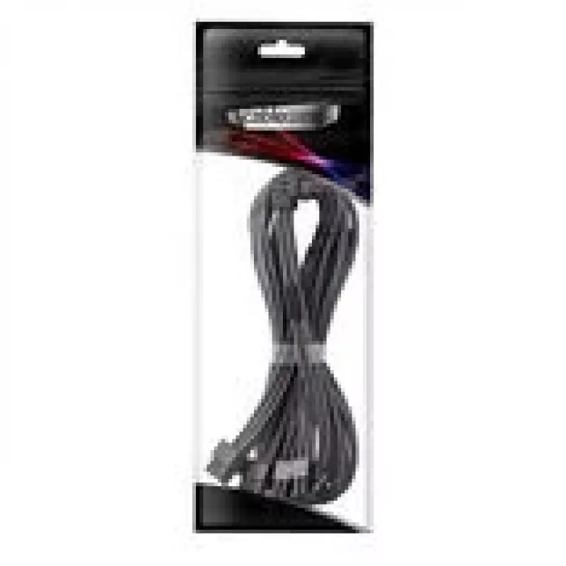 CableMod C-Series Pro-kabel, variant B, 90°, 16-pins naar 4x 8-pins PCIe, carbon