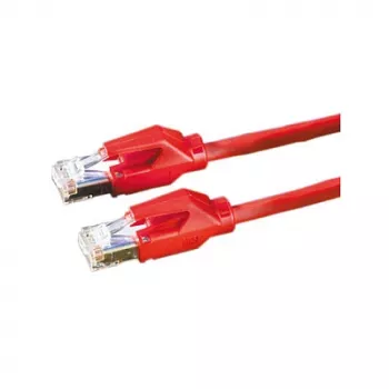 DRAKA patchkabel Cat.6 klasse E S/FTP UC900 TM21 LSOH rood 0,5m