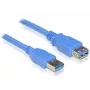 USB 3.0 stekker/bus A/A-kabel DeLOCK 82540 3 m blauw