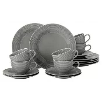 Porseleinen koffieservies SELECT Beat Color Glaze voor 6 personen, wit