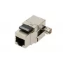 Keystone-bus Extralink CAT6 STP RJ45, bus, staalkleur, 1 stuk