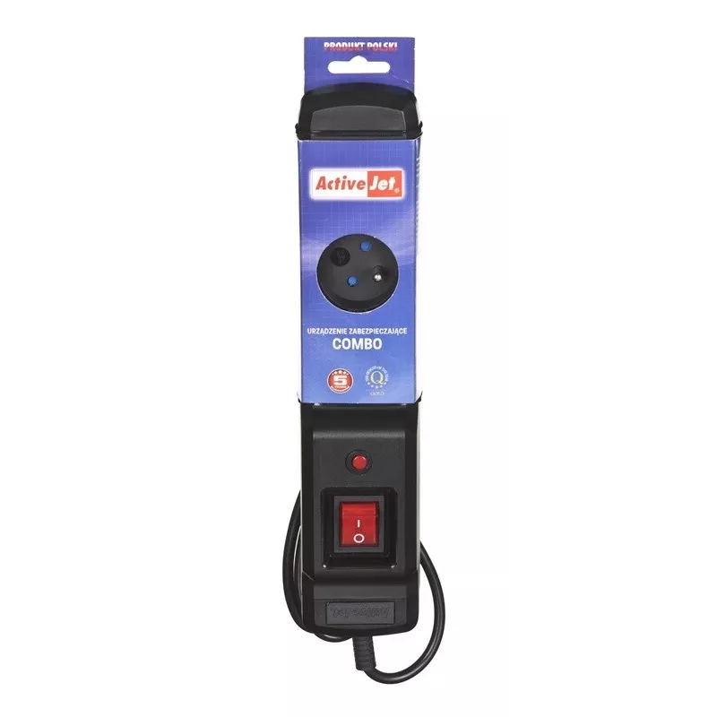 Activejet COMBO-IEC-3G/1.5M stekkerdoos met kabel