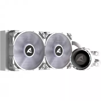 S80 RGB White AIO 240mm, vloeistofkoeling wit
