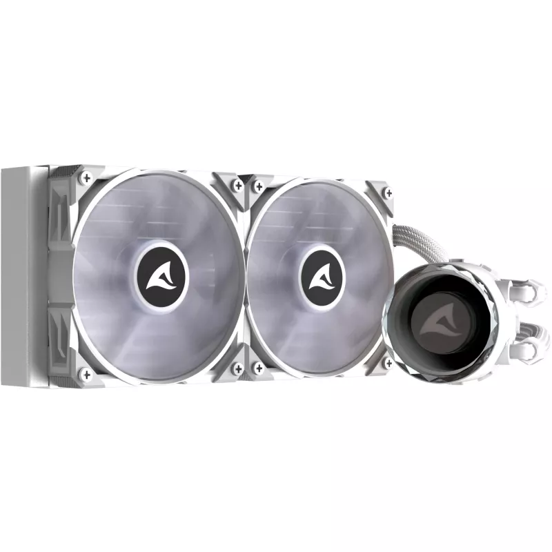 S80 RGB White AIO 240mm, vloeistofkoeling wit