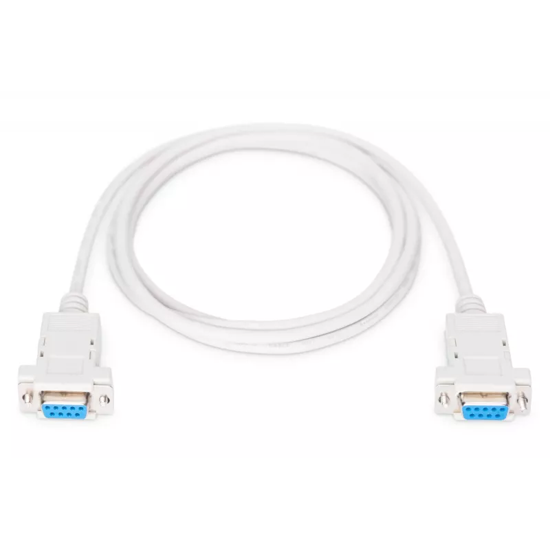 Assmann zero-modem-verbindingskabel. D-Sub9 F/F. 1,8 m. klikbehuizing. beige (AK-610100-018-E)
