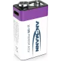 Ansmann ANS 1315-0005 - Li-Ion-accu 9V-blok 340 mAh 9 V 1-pack - oplaadbare batterij