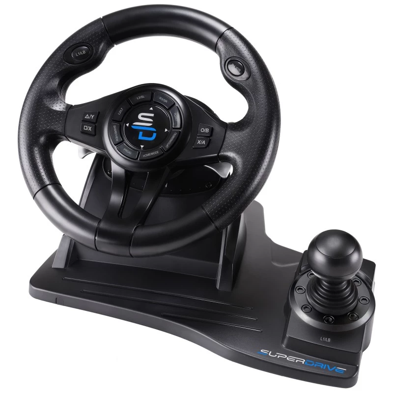 Subsonic SA5596-NG gaming controller zwart USB-stuurwiel pedalen 270°