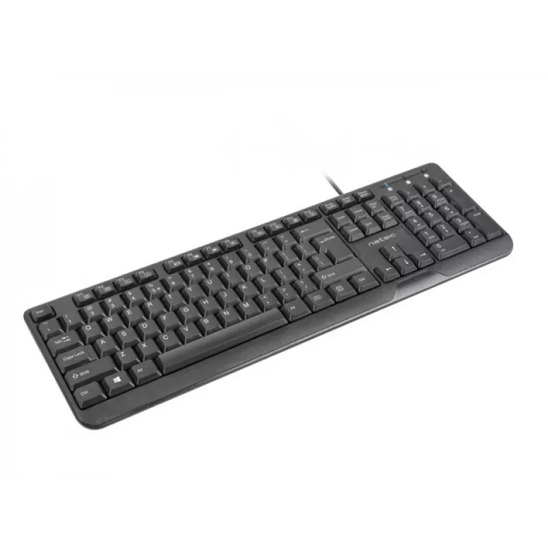 NATEC toetsenbord TROUT SLIM USB, US-layout, zwart