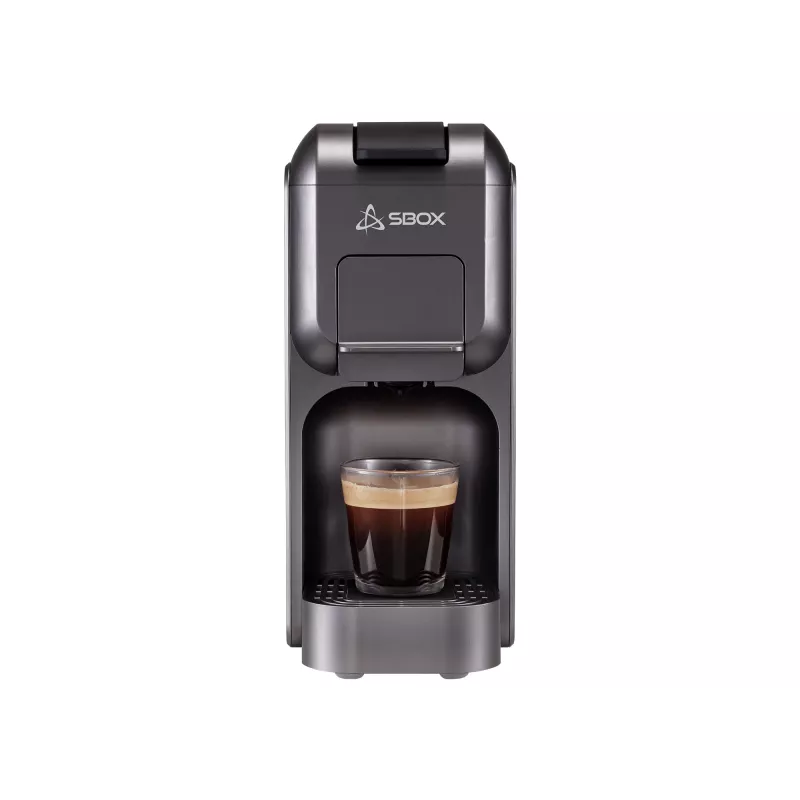 SBOX CM-719 Barista 3in1 capsulekoffiemachine, gemalen koffie / Dolce Gusto / Nespresso, 0,8 l, 1150-1350 W, zwart