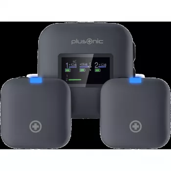 Draadloze microfoonkit Plusonic PS-TDS8 met USB-C-, Lightning- en 3,5mm-connectiviteit