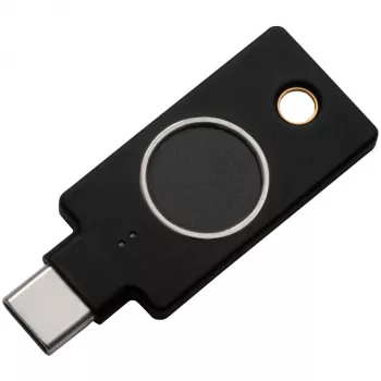 YubiKey C Bio FIDO Edition Yubico zwart wachtwoordloze authenticatie