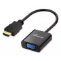 MEDIARANGE HDMI naar VGA HD15 videoconverter 20 cm zwart - converter - HDMI (MRCS231)