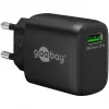 USB-A QC snellader (18 W) (zwart)