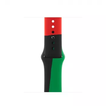 Band Apple 40mm zwart Unity Sport Band M/L zwart groen rood