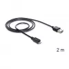 USB-kabel DeLOCK EASY-USB 2.0-A Micro-B 2m