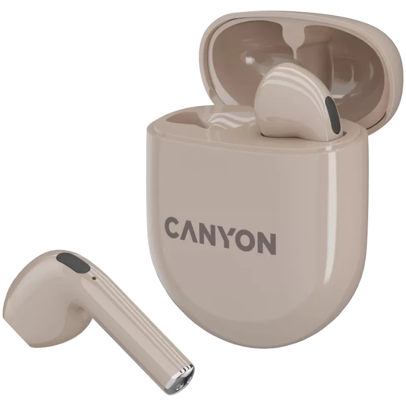 Canyon Bluetooth-headset TWS-6 Gaming Mode/BT 5.3 beige retail (CNS-TWS6BE)