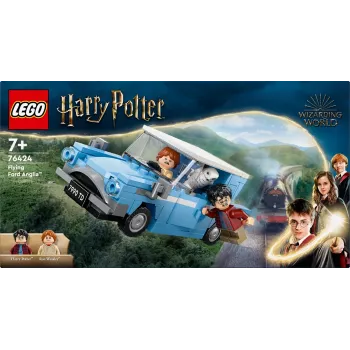 LEGO Harry Potter vliegende Ford Anglia auto-speelgoed voor kinderen vanaf 7 jaar, jongens en meisjes, bouwbaar model met Ron Weasley minifiguur en Hedwig