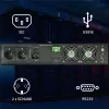 Qoltec UPS AWARYJNY DO RACK 3KVA 3000W vermogensfactor 1.0 LCD EPO USB on-LINE (3VA, 3000W, dubbelconversie online-UPS), UPS