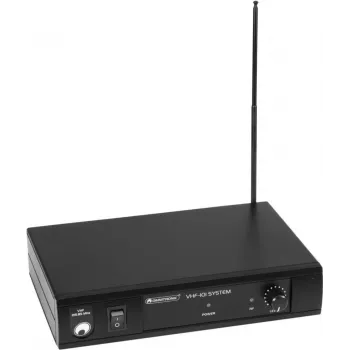 Draadloos microfoonsysteem Omnitronic VHF-101 — VHF 214,35 MHz, eenkanaals handmicrofoon