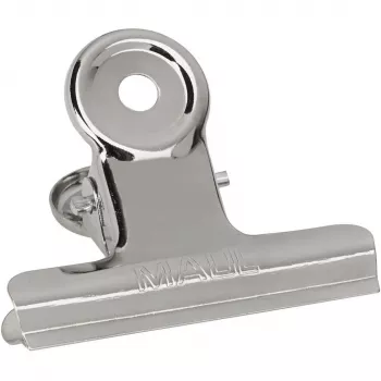 MAUL klem van metaal, kleur: nikkel, breedte: 50 mm klemwijdte: 20 mm, zelfbedieningsverpakking (21750-96)
